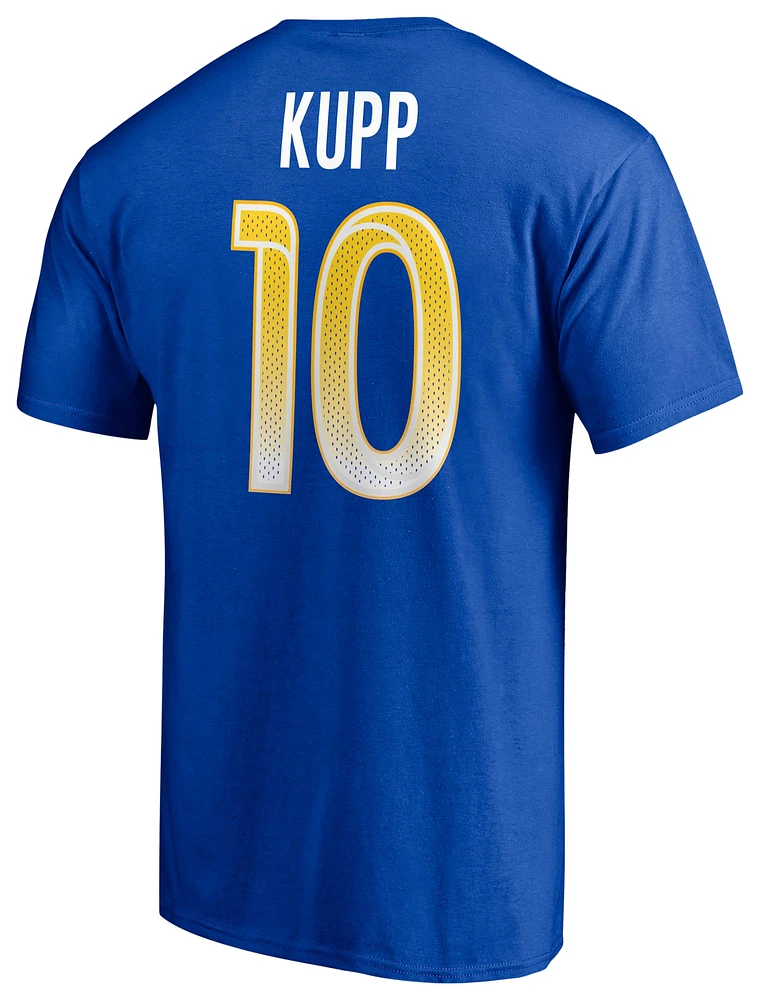 Fanatics Mens Cooper Kupp Rams Icon Name & Number T-Shirt - Royal