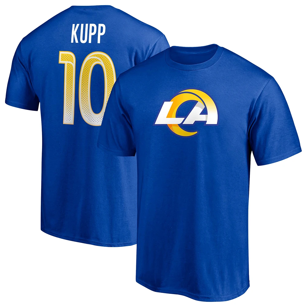 Fanatics Mens Cooper Kupp Rams Icon Name & Number T-Shirt - Royal