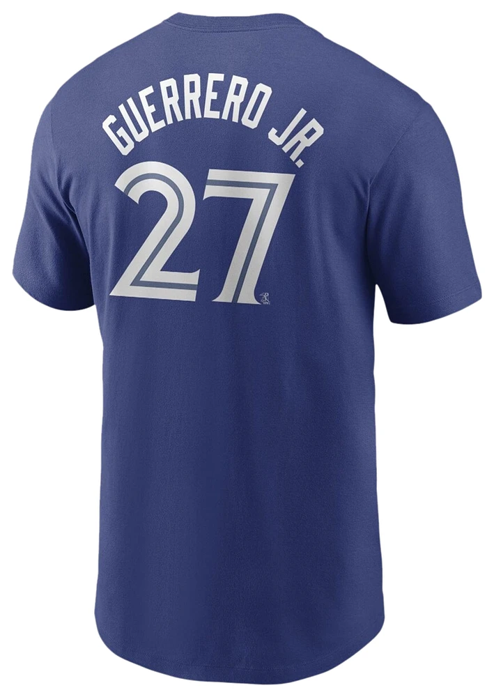 Nike Mens Vladimir Guerrero Nike Blue Jays Player Name & Number T-Shirt