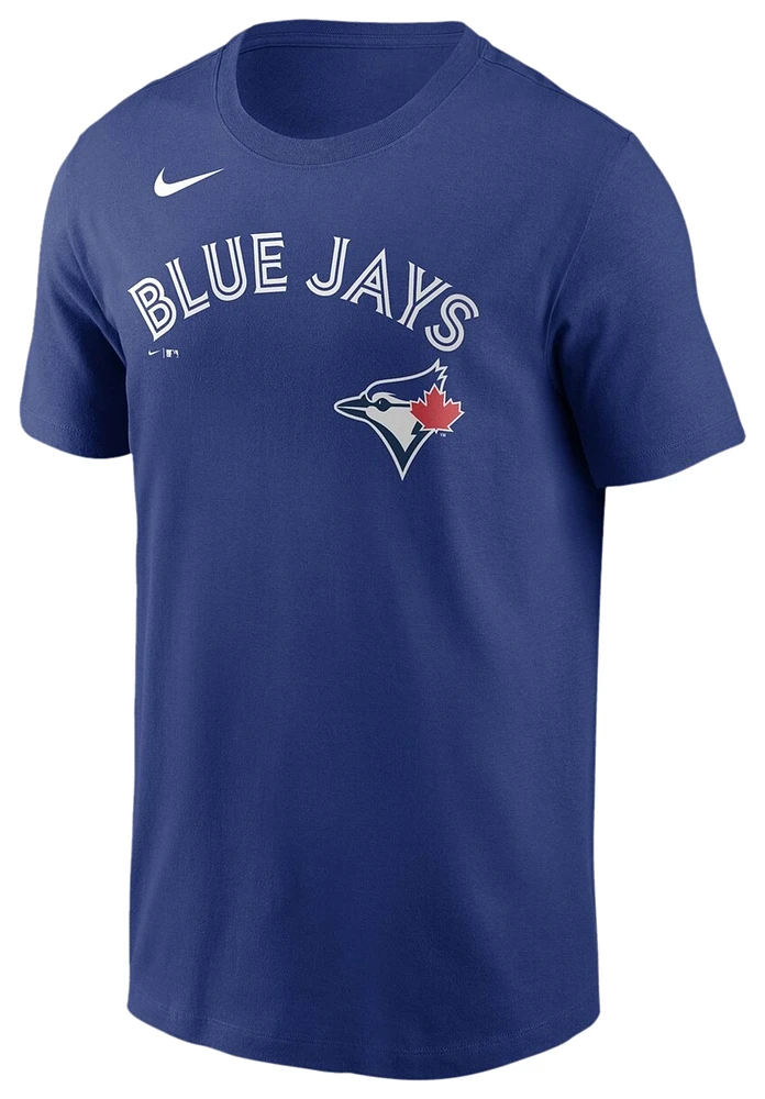 Nike Mens Vladimir Guerrero Nike Blue Jays Player Name & Number T-Shirt