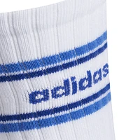 adidas Originals Mens adidas Originals ORI Forum Rib 3-Pack Crew Socks - Mens White/Blue/Blue Size One Size