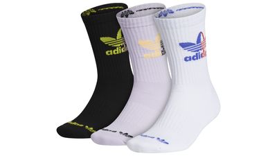 adidas ORI Split Trefoil 3-Pack Crew Socks - Men's