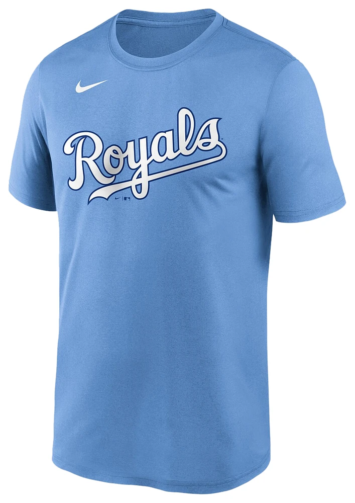 Nike Mens Nike Royals Wordmark Legend T-Shirt - Mens Light Blue/Light Blue Size M