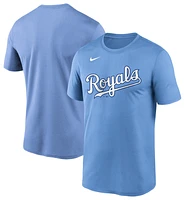 Nike Mens Nike Royals Wordmark Legend T-Shirt - Mens Light Blue/Light Blue Size M