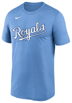 Nike Mens Nike Royals Wordmark Legend T-Shirt - Mens Light Blue/Light Blue Size M