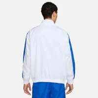 Nike Mens Nike NSW Tuned Air Woven Track Top - Mens White/Royal Size XL