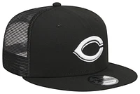 New Era Mens New Era Reds Evergreen Trucker Hat - Mens Black/White Size One Size