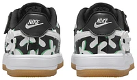 Nike Boys Nike Force 1 Low EasyOn LV8 1 - Boys' Preschool Shoes White/Black/Spring Green Size 08.0