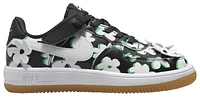 Nike Boys Nike Force 1 Low EasyOn LV8 1 - Boys' Preschool Shoes White/Black/Spring Green Size 08.0