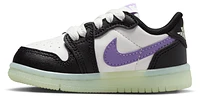 Jordan Boys Retro 1 Low OG UNI2 - Boys' Toddler Shoes Black/Purple/Volt