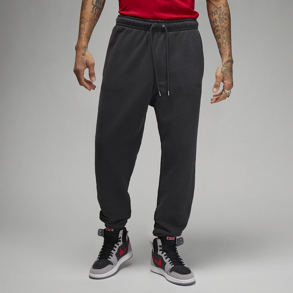 Jordan Mens Jordan Wordmark Fleece Pants - Mens Off Noir Size XL