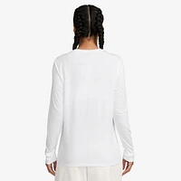 Nike Womens NSW Club Long Sleeve T-Shirt - White/Black