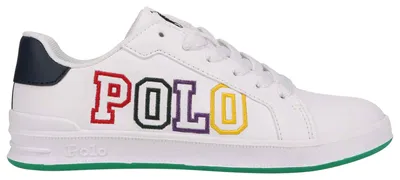 Polo Girls HERITAGE COURT II GRAPHIC - Girls' Preschool Shoes White/Navy/Green