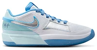 Nike Boys JA Morant 1 SE - Boys' Grade School Basketball Shoes White/Glacier Blue/Metallic Silver