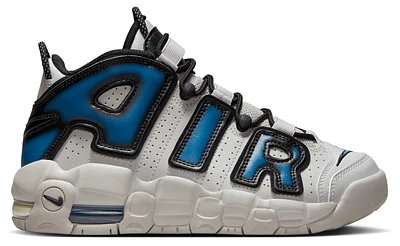 Nike Boys Nike Air More Uptempo - Boys' Grade School Shoes Grey/Light Iron Ore/Industrial Blue Size 06.0