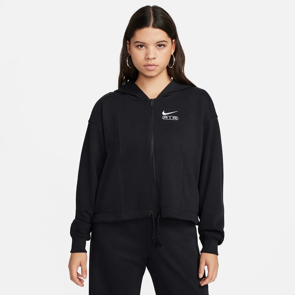 Nike Womens Air OS Fleece Full-Zip - Black/White