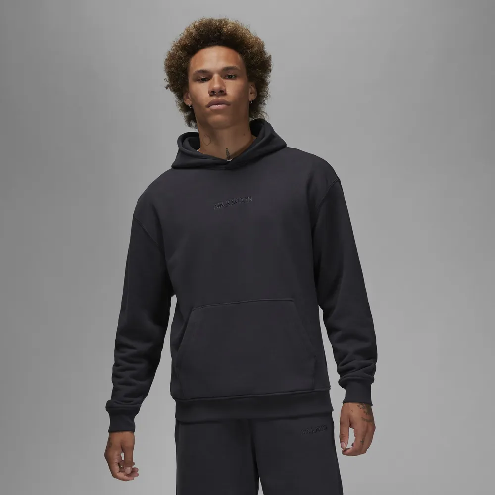 Jordan Mens Jordan Fleece Hoodie - Mens Off Noir Size S