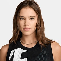 Nike Womens Nike Air Mesh Tank - Womens Black/White Size XS