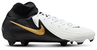 Nike Mens Phantom Luna II Pro FG - Soccer Shoes White/Black/Mtlc Gold Coin