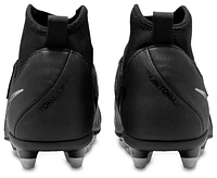 Nike Boys Jr Phantom Luna II Club FG/MG - Boys' Grade School Soccer Shoes Black/Black