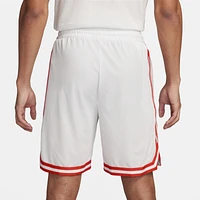 Nike Mens Nike Dri-FIT DNA 8 Inch Shorts - Mens Summit White/Picante Red Size XL