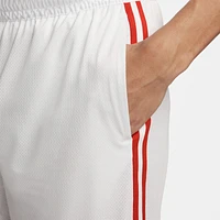 Nike Mens Nike Dri-FIT DNA 8 Inch Shorts - Mens Summit White/Picante Red Size XL