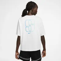 Nike Womens Nike Sabrina Boxy T-Shirt - Womens White Size XL