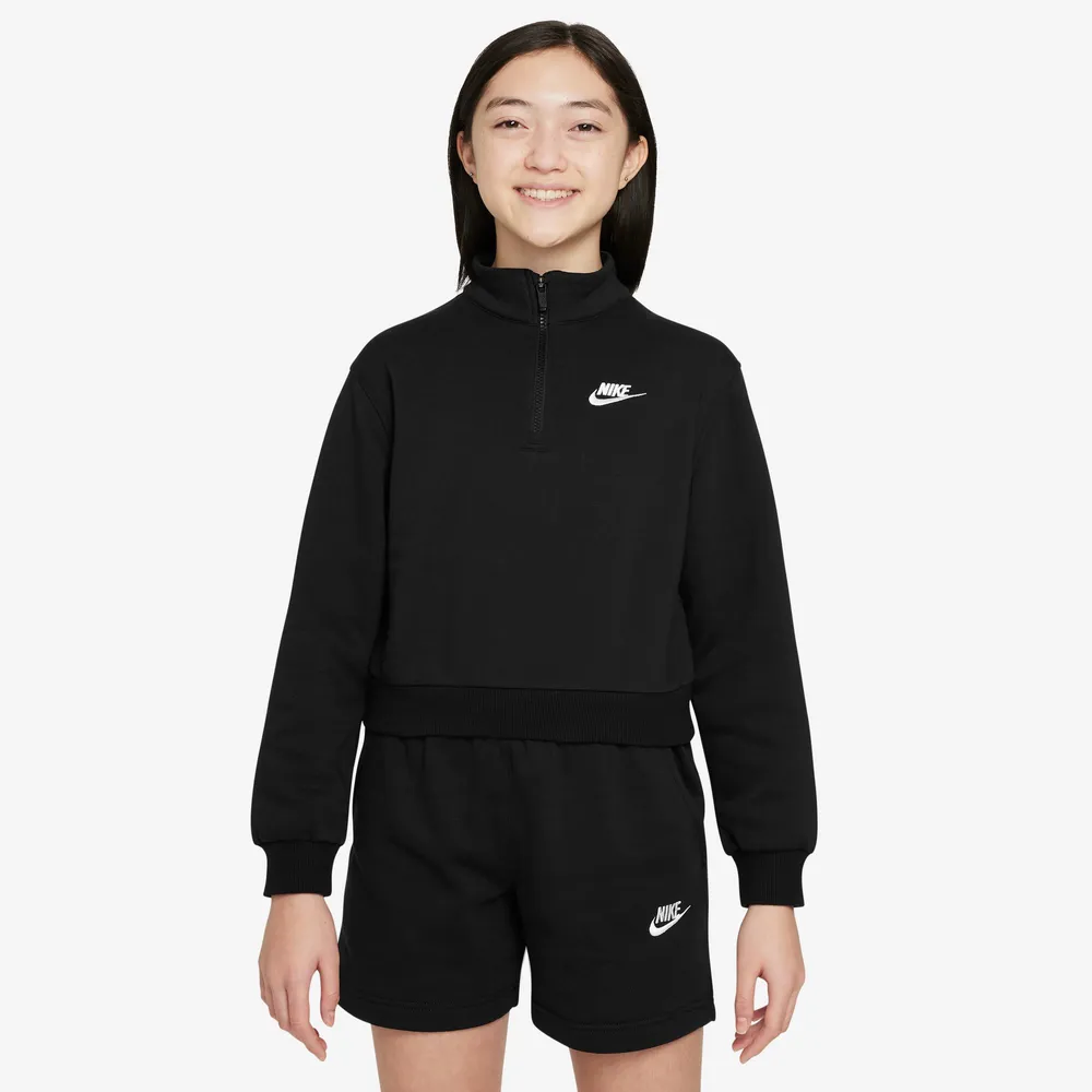 Nike Girls DW Club LBR LS Half-Zip Fleece Hoodie