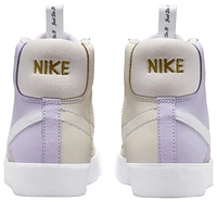 Nike Boys Blazer Mid '77 SE - Boys' Grade School Shoes Lt Orewood Brown/Lilac Bloom/White