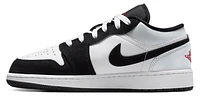 Jordan Boys Air 1 Low SE - Boys' Grade School Basketball Shoes White/Black/Silver