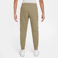 Nike Boys Nike NSW Tech Fleece Pants - Boys' Grade School Neutral Olive/Black Size S