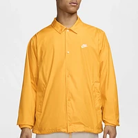 Nike Mens Club Coaches Jacket - University Gold/White