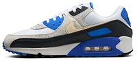 Nike Mens Air Max 90 Premium - Running Shoes White/Khaki/Blue