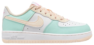 Nike Boys Air Force 1 Low - Boys' Preschool Shoes White/Guava Ice/Emerald Rise