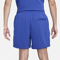 Nike Mens Nike Club Flow French Terry Shorts - Mens Game Royal/Game Royal/White Size L