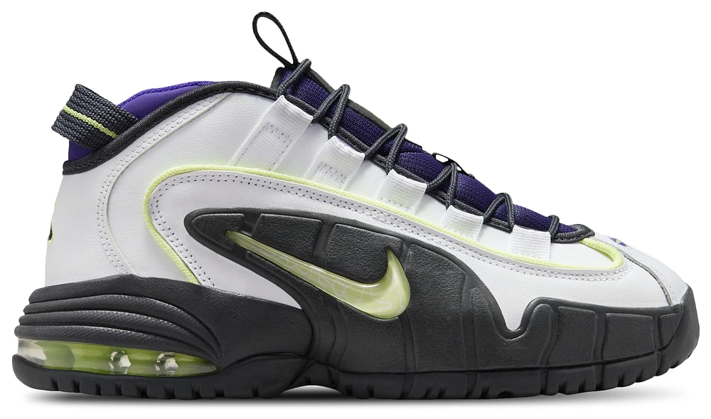 Nike Boys Air Max Penny 1 - Boys' Grade School Basketball Shoes White/Lt Lemon Twist/Field Purple