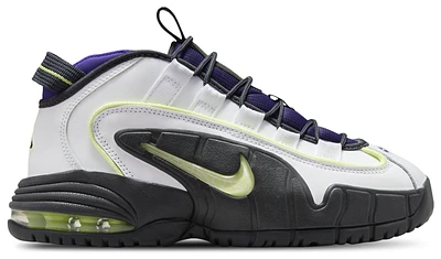 Nike Boys Air Max Penny 1 - Boys' Grade School Basketball Shoes White/Lt Lemon Twist/Field Purple