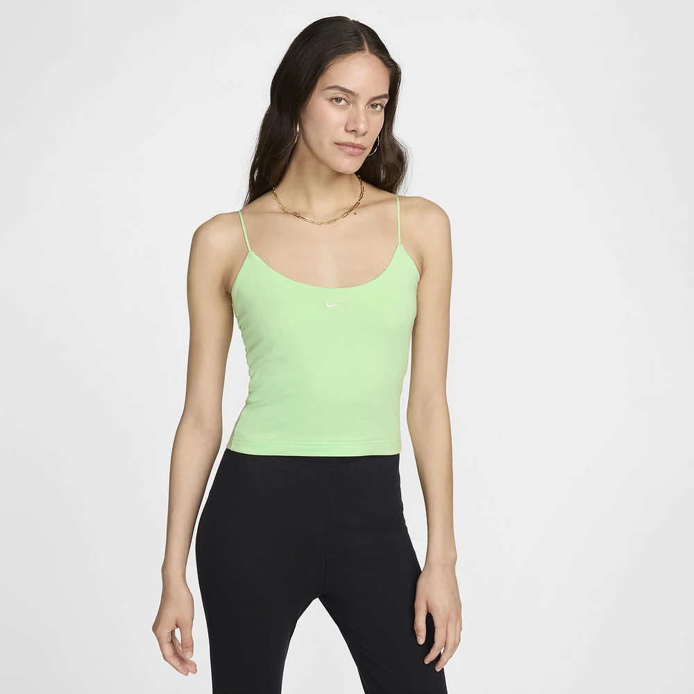 Nike Womens Nike Chill Knit Cami - Womens Vapor Green/Sail Size S