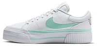 Nike Womens Court Legacy Lift MT - Shoes White/Mint Foam/Barely Green