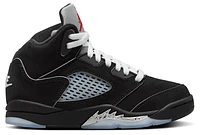 Jordan Boys Jordan Retro 5 - Boys' Preschool Shoes Black/White/Metallic Silver Size 02.5