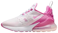 Nike Boys Air Max 270 - Boys' Grade School Shoes White/Playful Pink/Pink Foam