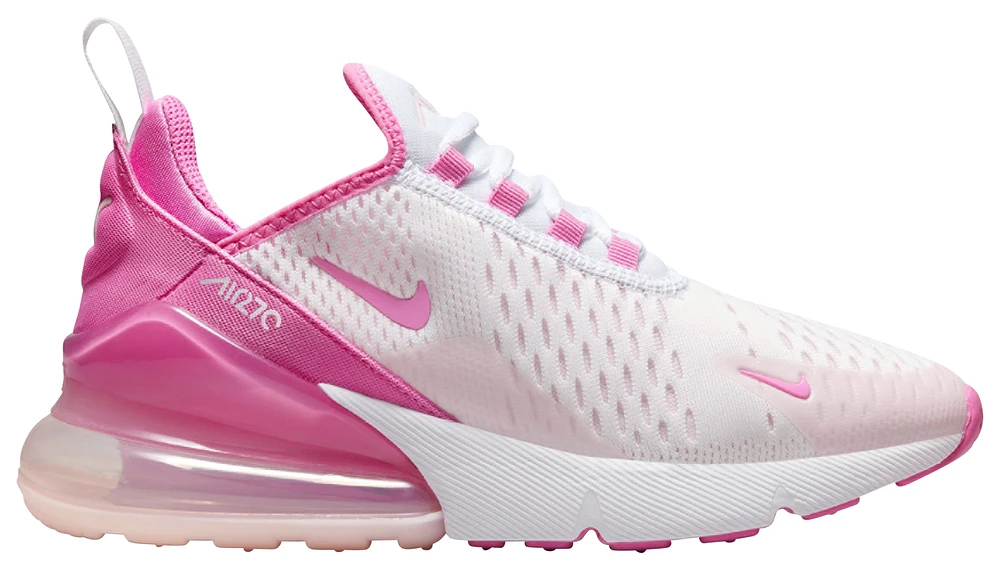 Nike Boys Air Max 270 - Boys' Grade School Shoes White/Playful Pink/Pink Foam
