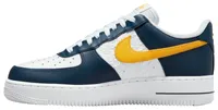 Nike Mens Air Force 1 Low FLC - Shoes Yellow/White/Navy