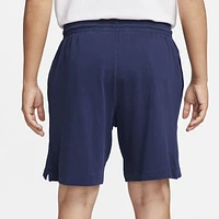 Nike Mens Club Knit Shorts - White/Midnight Navy