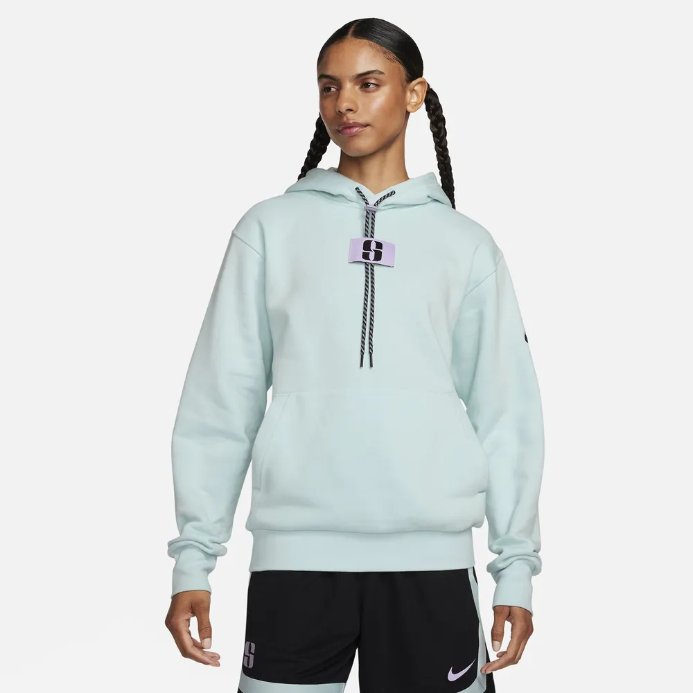 Nike Womens Nike Sabrina Hoodie - Womens Jade Ice/Black Size S