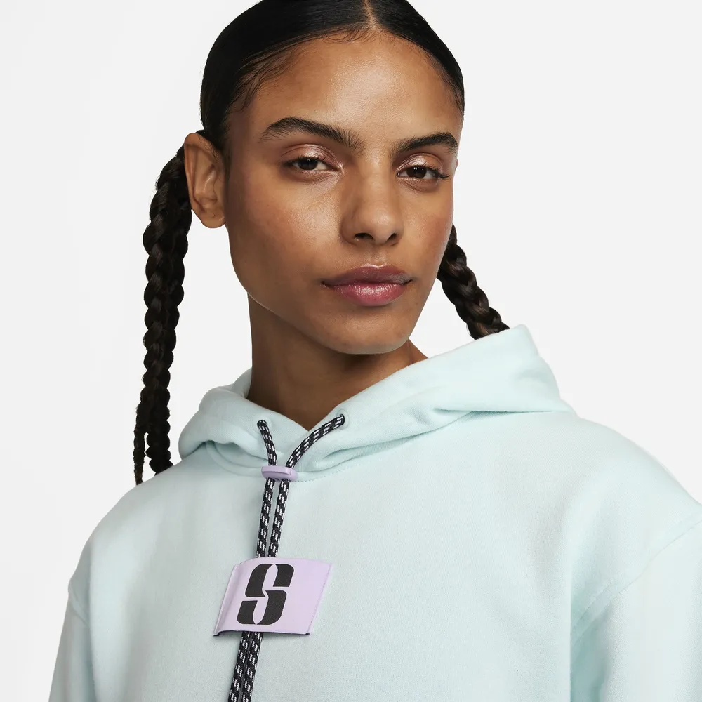 Nike Womens Nike Sabrina Hoodie - Womens Jade Ice/Black Size S