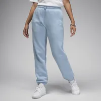 Jordan Womens Jordan Brooklyn Fleece Pants - Womens Blue Grey Size M