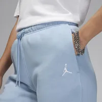 Jordan Womens Jordan Brooklyn Fleece Pants - Womens Blue Grey Size M