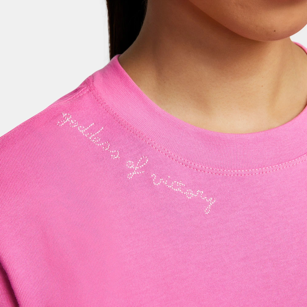 Nike Womens Essential BF Notes 2Self T-Shirt - Pink/Tan