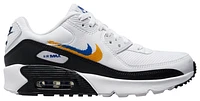 Nike Boys Air Max 90 NN DSW - Boys' Grade School Running Shoes White/Deep Royal/University Gold